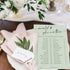 50 Whaline Sheets Sage Green Bridal Shower Game Cards Greenery Double Sided Party Game Activity Cards for Would She