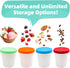 4 Pack Set (1 1 1 1 Belle&Beau Ice Cream Containers Quart Each) with Silicone Lids, Ideal for Homemade Ice Cream