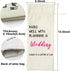 LANBAIHE Wedding Gifts Wine Bag, Wedding Couples, Bride and Groom Wine Gift, Linen Wine Gift Bag,Reusable Wine Bag