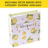 Heart&Berry Lemon Recipe Cards (Set of 50) - 4x6 Double Sided Thick Cards