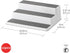2 3-Tier 2-Pack, 10-Inch Copco Grey Non-Skid Spice Rack Organizer for Pantry