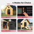 4 7W Automatic Chicken Coop Door Solar Powered, Modes Automatic Chicken Door with Timer & Light Sensor, Solar Charging
