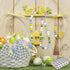 Qilerongrong Set 2 18x26 Inch Bunny Eucalyptus Easter Kitchen Dish Towels, Buffalo Plaid Cute Rabbit Dish Towel