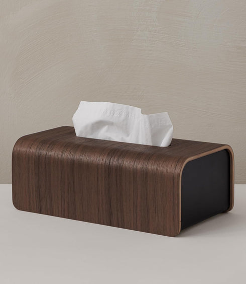 Kazai. Tissue Box Cover 'Toke' | Real Wood Veneer, FSC Certified |