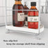 FSyueyun 2-Tier Corner Bathroom Counter Organizer, Tool-less Installation Vanity Shelf for Skincare, Makeup Tray