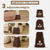 Utopia Bedding Adjustable Bed Furniture Risers - Elevation Heights 3, 5 or 8 Inch Heavy Duty Risers (Set of 8, Brown)