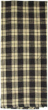 fillURbasket Black Farmhouse Kitchen Towels - Set of 3 Striped Buffalo Checked Plaid Dish Towels for Decor