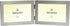 Twin 2 Picture Horizontal Double Folding Photo Frame - Brushed Aluminium Satin Silver - Takes 2 Photos of 6 x 4 inches