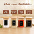 4oz 16 Pack, 54 ComSaf Spice Jars with Label Glass Spice Jars with Bamboo Lid, Small Seasoning Containers with Black