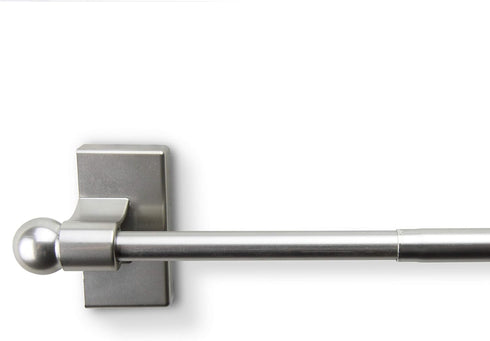 Rod Desyne MAG-15 Magnetic Curtain Rod, 17-30 inch, Satin Nickel