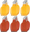 meekoo 24 Pieces 5 oz Glass Syrup Bottles with Aluminum Lid and