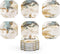UMIRRO Ceramic Stone Coasters for Drinks Absorbent with Holder for Wooden Coffee