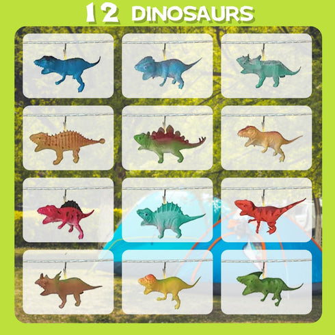 12 Decoration8 LED Dinosaur String Lights Battery Operated Dinosaur Lights String Realistic Looking Dino Light for Boys
