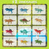 12 Decoration8 LED Dinosaur String Lights Battery Operated Dinosaur Lights String Realistic Looking Dino Light for Boys