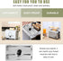 LIFKOME Metal Toaster Dust Covers, Stainless Steel Electric Bread Maker Upper Covers for Toaster Appliance Accessories