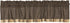 VHC Brands Kettle Grove Window Curtain, Black Valance Block Border, 16x72