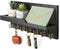 Rebee Vision Decorative Key and Mail Holder for Wall - Farmhouse 15 Inches Floating Shelf with 7 Key Hooks