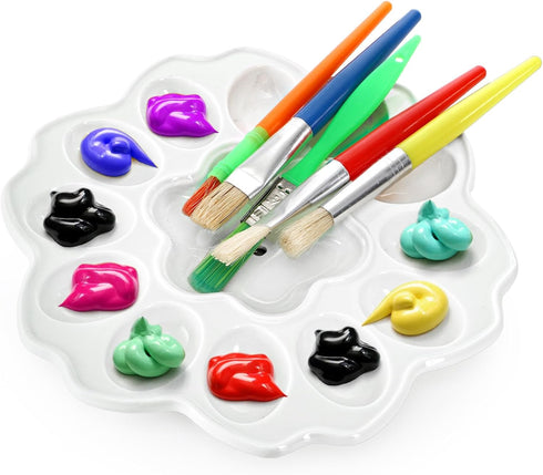 2 24 Countertop, Peohud Tier Deviled Egg Platter, Holes Deviled Egg Tray Container, Detachable Ceramic Easter Egg