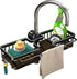 Sink Organizer Rack for Kitchen and Bathroom,Stainless Steel Detachable Hanging Faucet Drain