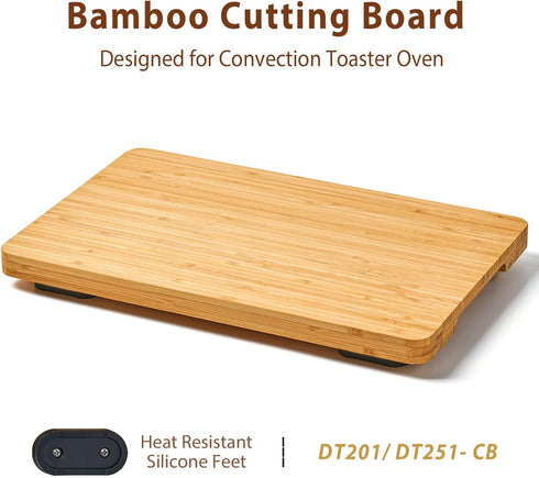 Cutting board for Convection Toaster Oven, Compatible with Ninja DT201/DT251 Foodi Air Fryer, with Heat Resistant Non-Skid Silicone Feet, Creates Storage Space, Protects Cabinets Cupboard, 16.3x13.1” by Umilife