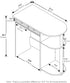 Furinno Go Green Home Laptop Desk/Table, 2 Drawer Bins, Espresso/Black/Brown