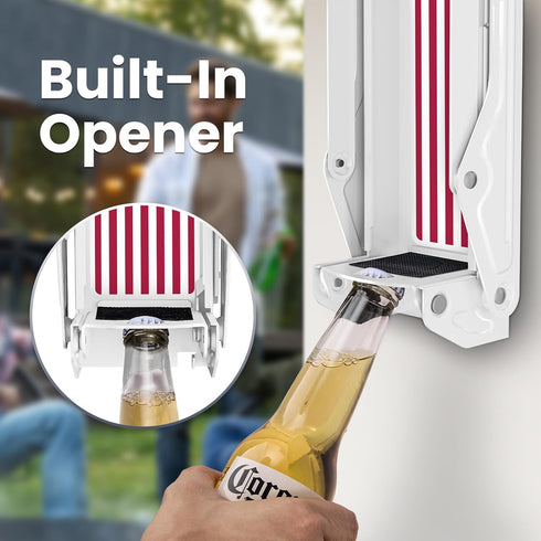 2025 8/12/16oz New Auto-Eject Can Crusher with Trash Bag Organizer - Built-in Bottle Opener, Works for Cans