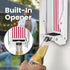 2025 8/12/16oz New Auto-Eject Can Crusher with Trash Bag Organizer - Built-in Bottle Opener, Works for Cans