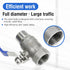 3/4 3/4" GHT Outdoor Spigot - Heavy Duty Stainless Steel Hose Bib with Adjustable Water Flow Valve, Garden Faucet