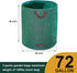 3 Packs 72 Hugeleaf Gallon Reusable Yard Waste Bags, Collapsible Leaf Bags with Reinforced Handles, Extra Large Heavy