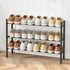 3-Tier Closet Closet AceMining Expandable Shoe Rack, Adjustable Shoe Rack Shoe Organizer Shoe Shelf, Free Standing Shoe