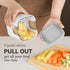 3 KEOUKE Multifunctional Vegetable Chopper White - Interchangeable Blades Potato French Fry Cutter with Container