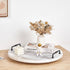 Wooden Lazy Susan, 18 Inch Large Turntable Organizer, Whitewashed Wood Serving Tray for Kitchen Essentials Storage
