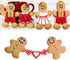 Gingerbread Man and Woman Cookie Cutters Set, 6 pcs Stainless Steel Baking DIY Molds