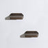 Set 2 5Inch Freezing point Small Floating Shelves for Wall of Natural Wood Small Mini Wall Shelf Decor Plant Display