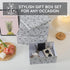 Soul & Lane Decorative Cardboard Storage Boxes, Modern Meadow Set of 3 Floral Nesting Boxes with Lids for Keepsakes