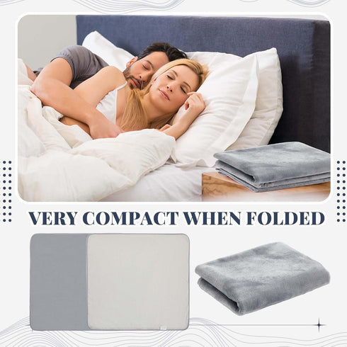 Fanfanwin Comfort(72 34 in,Grey,1 Couples Waterproof Mat Lover Reusable Stainproof Blanket Quiet Easy Use Mattress
