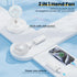 HandFan 5200mAh Portable Handheld Fan, Foldable, Battery Operated, 3 Speeds, 5-20H Working Time, White