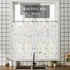 MRTREES Voile Sheer Tier Curtains, Floral Embroidered Kitchen Tiers Rod Pocket, White (2 Panels, 30x36 Inches)