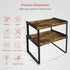 Goozii Set 4 Kitchen Cabinet Organizers and Storage Shelves, Rustic Farmhouse Desk Shelf Riser for Cabinets, Black