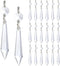 H&D HYALINE & DORA Crystal Icicle Prisms Clear Glass Bead Octogan for