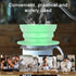 2 Pieces Collapsible Paperless Travel Pour Over Coffee Dripper Kit, Portable Silicone Filter Reusable (Purple+Green)
