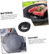 Portable Gas Stove Iron Baking Pan Stove Grill stove korean bbq grill carbon steel cake pan korean barbecue dish Non Stick Grill Pan broiler pan for oven baking mold desktop by OKUMEYR