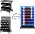 Pe&Hui 6 Pack Storage Organizer Bins, Wall Mount Parts Rack, Stackable Tool Bins for Screws and Office Supplies