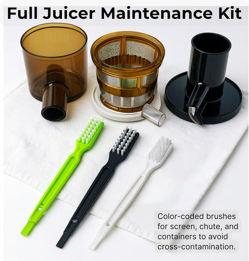 Leoriaie 3Pcs Set 8006, 8004, 8003 VRT350 VRT330-Replacement Juicer Cleaning Brushes for Omega Masticating Juicer