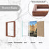 5x7 4x6 Picture Frame with Tempered Glass Walnut Solid Wood Mat for Photo, Handcrafted Natural Wood Frame with Rounded