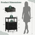 2 Nightstand with Charging Station, Bedside Table with USB Ports & Outlets, Small Dresser End Table with Fabric Drawer