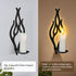 Set 2, Wall Candle Sconces of Modern Minimalist Metal Candle Holders for Pillar, Tealight, and LED Candles