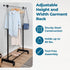 Adjustable Honey-Can-Do Rolling Garment Rack - Heavy-Duty Chrome Organizer