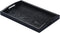 Rectangle Wooden Serving Tray - Breakfast Tray with Handles, Black, 14 by 9-Inch