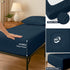 30 75, 100% 1 Cottington Lane Cot Fitted Sheet x Brushed Microfiber, PC Cot Size Bottom Sheet Only, Perfect for Narrow